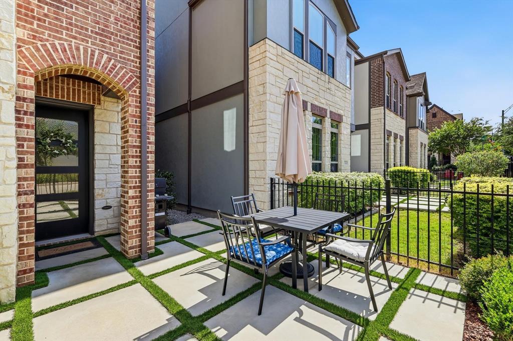 7129 Laurel Ridge Dallas, TX 75231 - Photo 2 of 35 Front courtyard. outdoor table, chairs and grill stay with property.