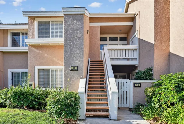 a view of front of house with stairs