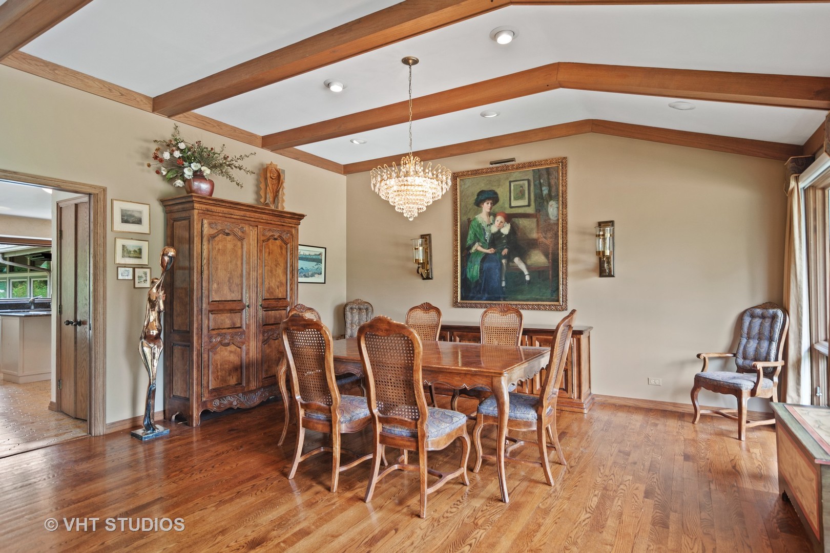 2327 Coach Road Long Grove, IL 60047 - Photo 17 of 58 a view of a dining room with furniture and wooden floor