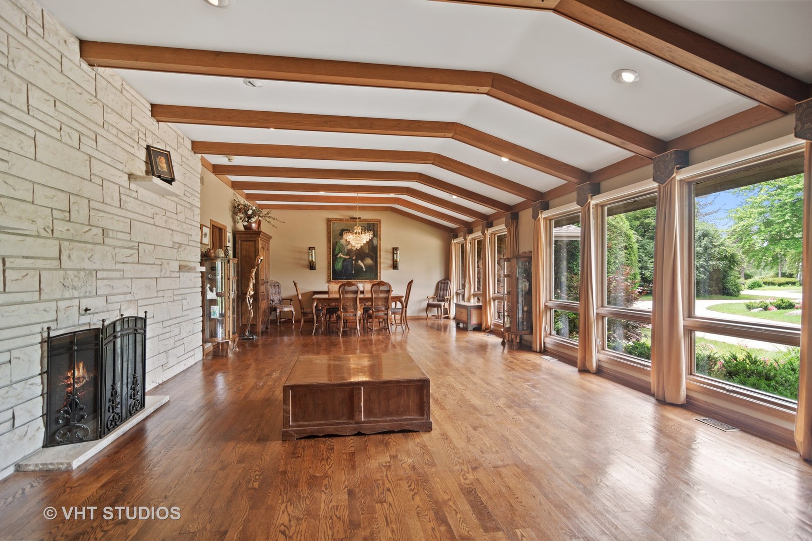 2327 Coach Road Long Grove, IL 60047 - Photo 7 of 58 a view of livingroom with dining room and hardwood floor