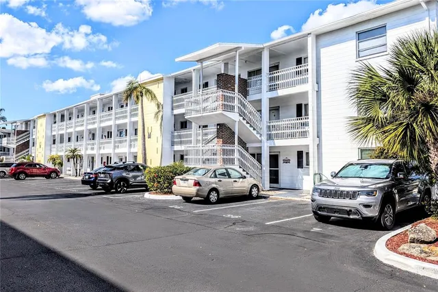 a car parked in front of a building