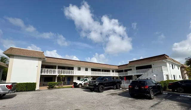 a car parked in front of a building