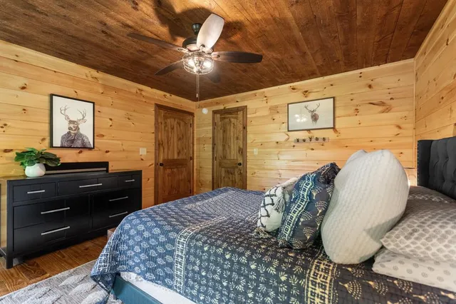 a bathroom with a stove and a mirror