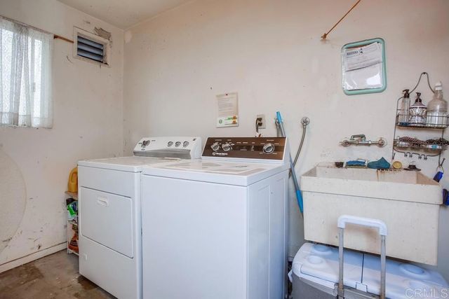 a room with storage and utility