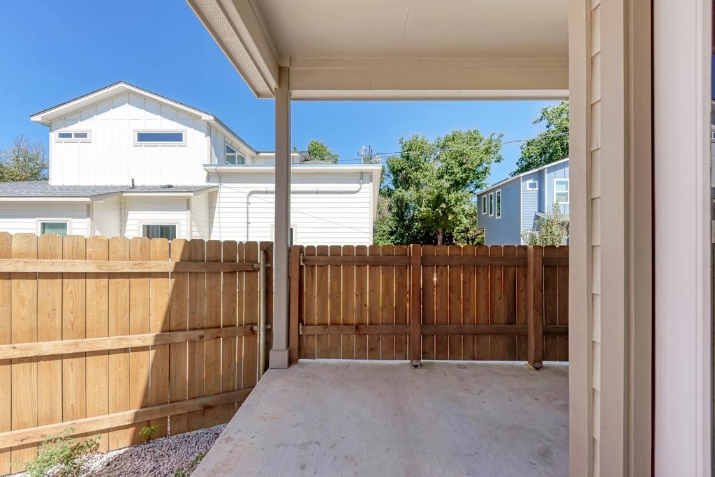 7714 Watson Street, Unit B Austin, TX 78757 - Photo 27 of 40 Back Patio Porch