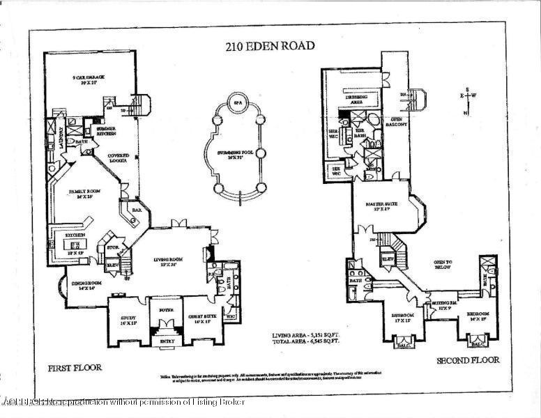 210 Eden Road Palm Beach, FL 33480 - Photo 20 of 20 210 Eden Rd Floor Plan