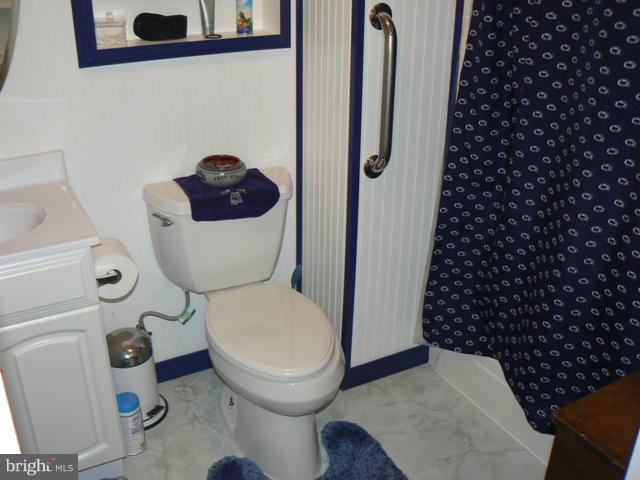 1739 Canal Run Drive Point of Rocks, MD 21777 - Photo 22 of 30 a white toilet sitting next to a shower curtain