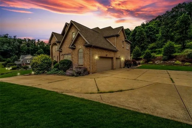 a house view with a garden space