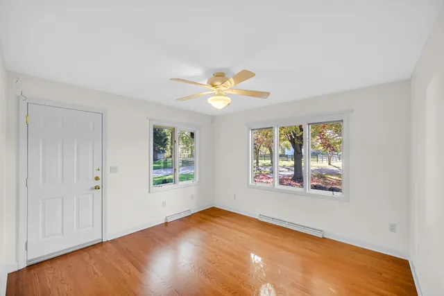 a view of a room with window