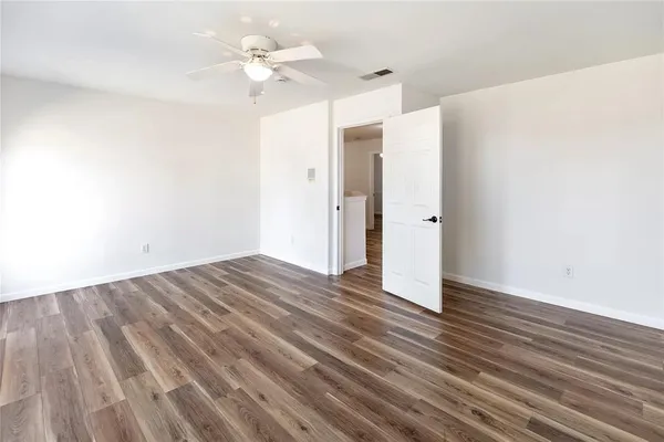 wooden floor in an empty room