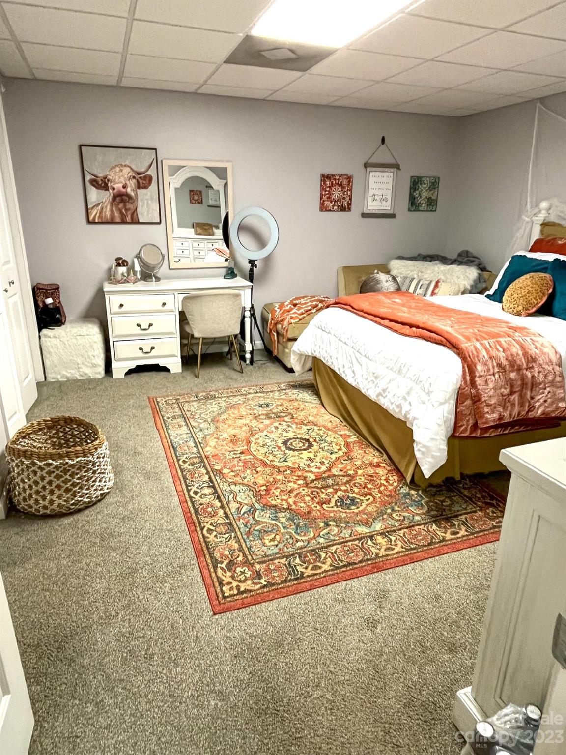 893 Poole Gooden Road Hiddenite, NC 28636 - Photo 25 of 38 a bedroom with a bed and a couch