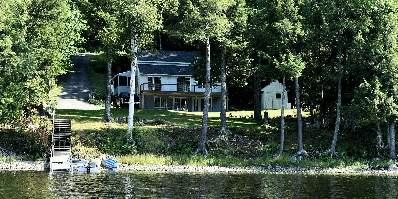 125 Sunset Ridge Road Sebec, ME 04481 - Photo 47 of 48 View from Lake