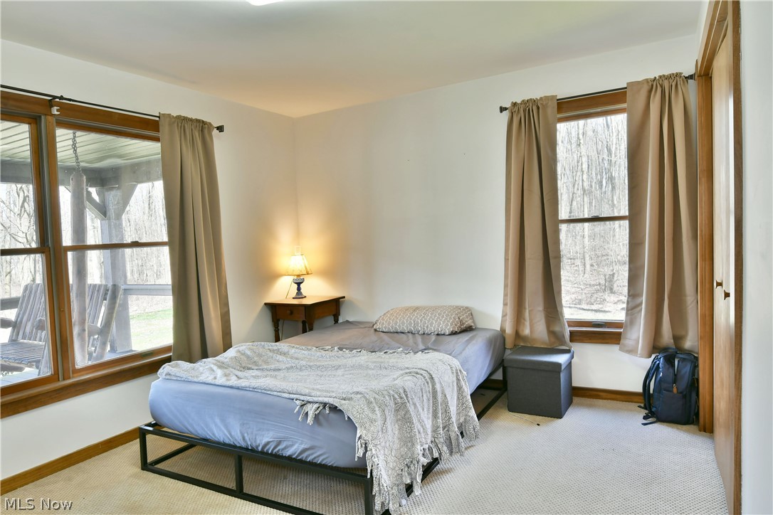6570 Spencer Clark Road Fowler, OH 44418 - Photo 23 of 49 Bedroom featuring light colored carpet