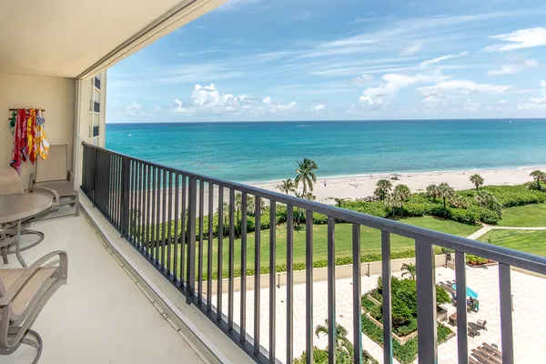 a view of a balcony