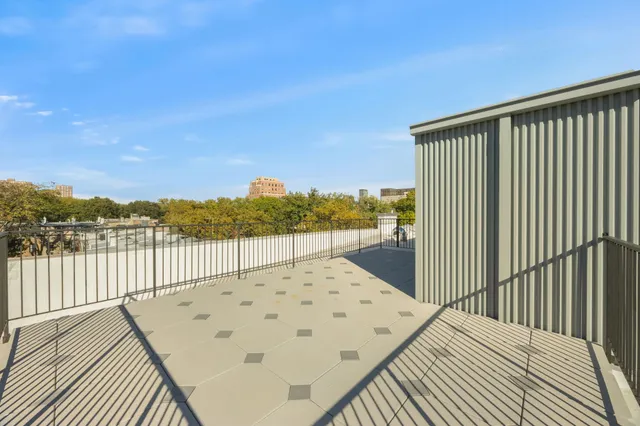 a view of balcony with staircase