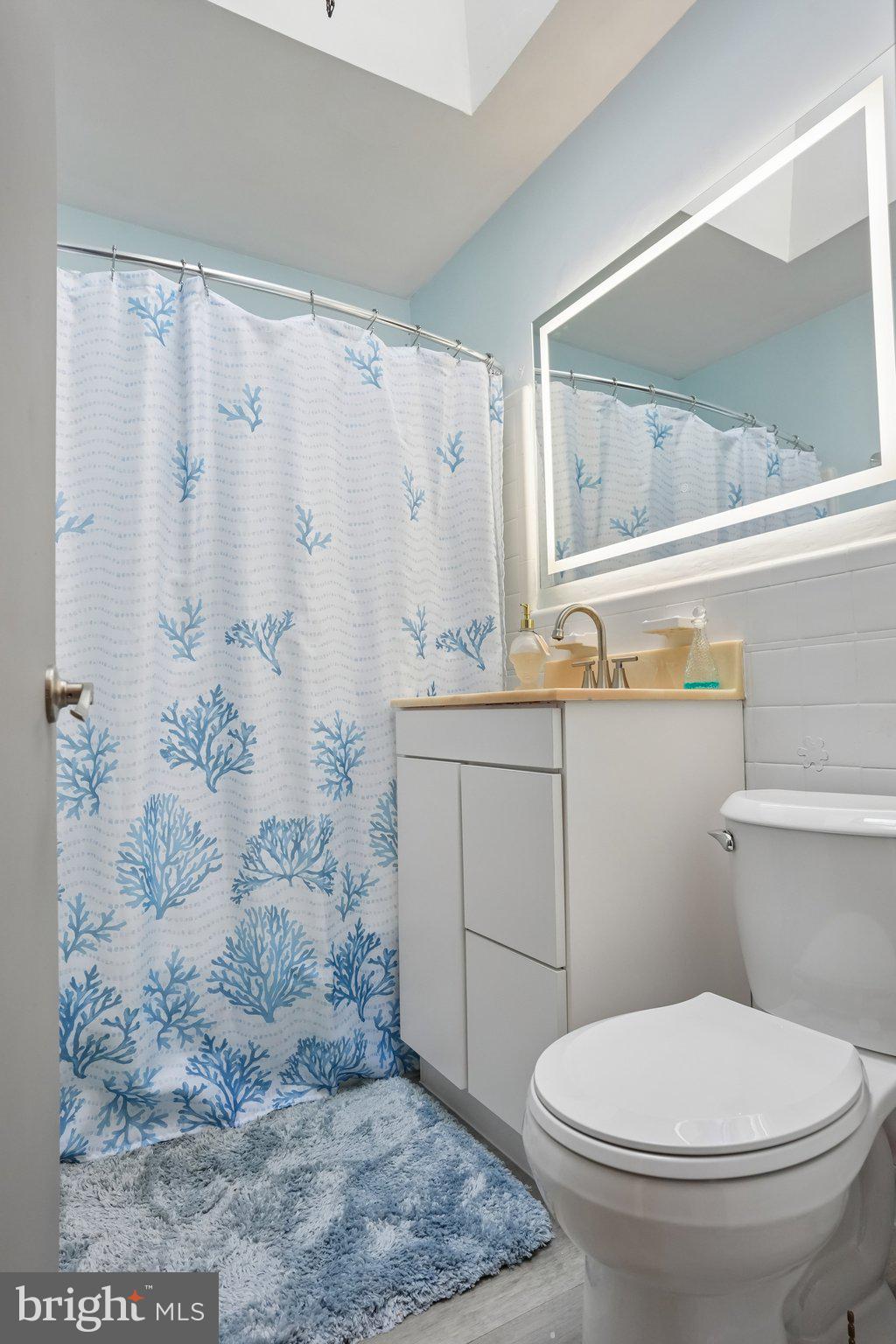 7242 Algard Street Philadelphia, PA 19135 - Photo 21 of 25 Coastal charm in a modern bathroom.