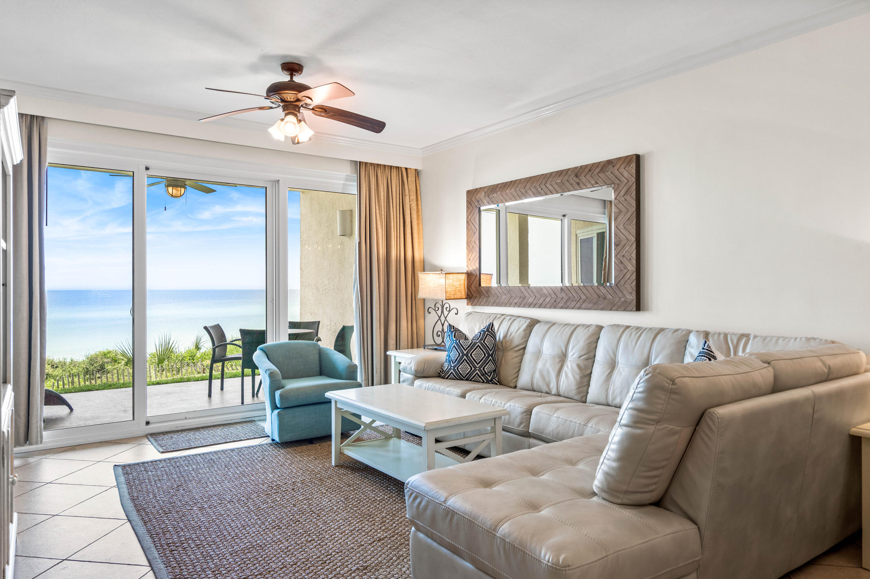 10254 East Co Highway, Unit 12W Inlet Beach, FL 32461 - Photo 13 of 42 a living room with furniture and a large window