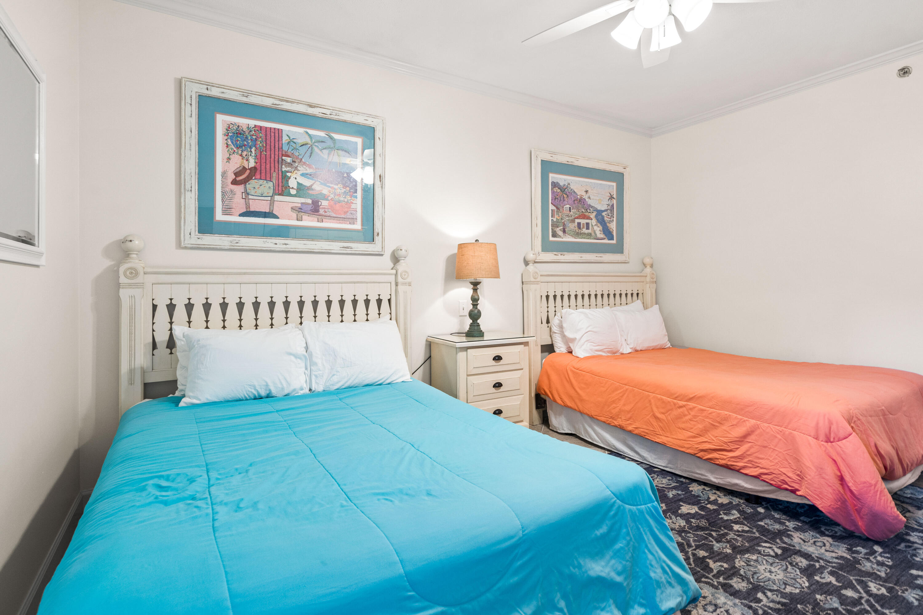 10254 East Co Highway, Unit 12W Inlet Beach, FL 32461 - Photo 19 of 42 a bedroom with bed and painting on the wall