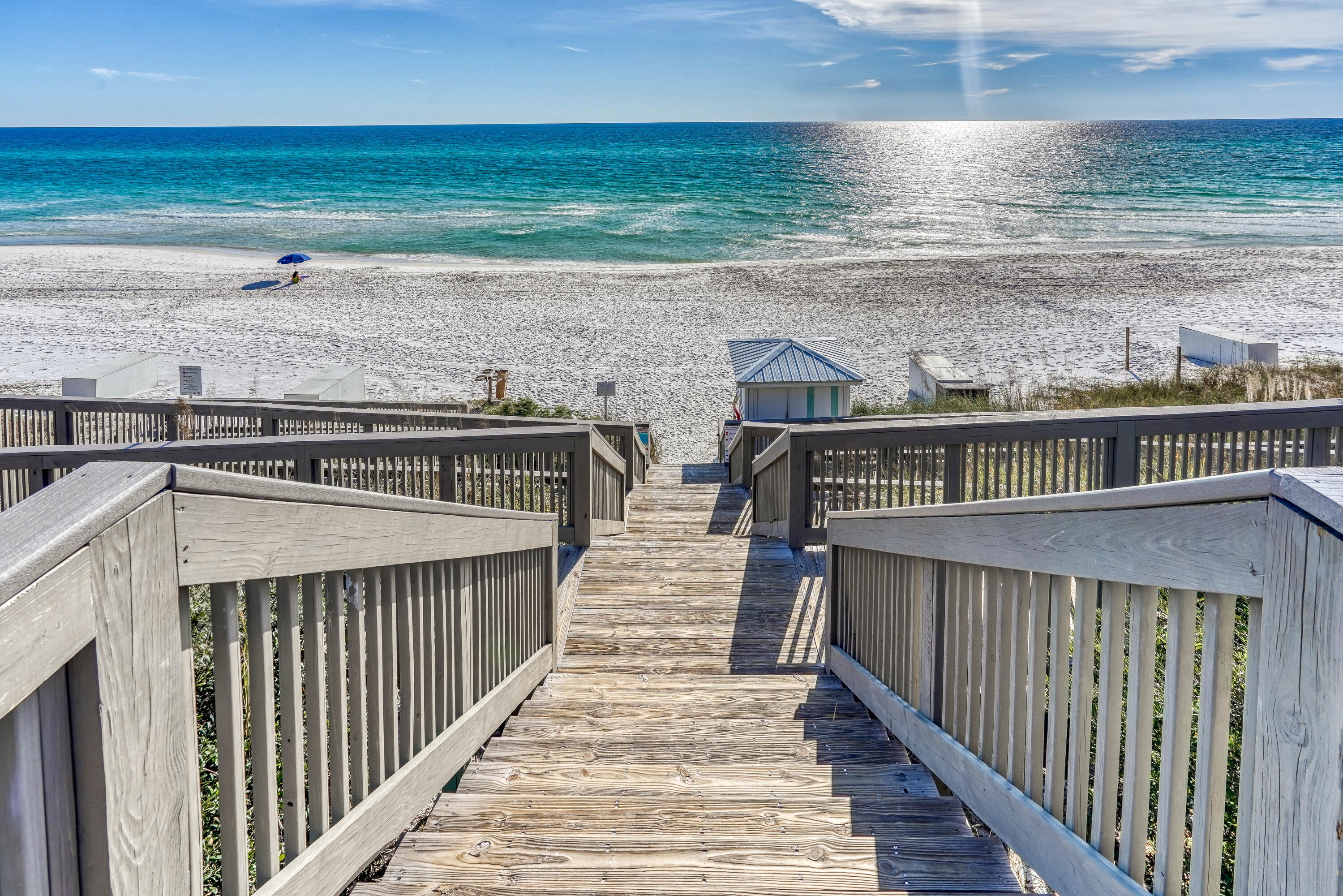10254 East Co Highway, Unit 12W Inlet Beach, FL 32461 - Photo 32 of 42 a balcony with an ocean view