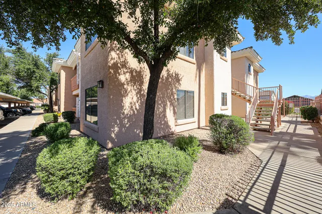 a view of a garden with pathway