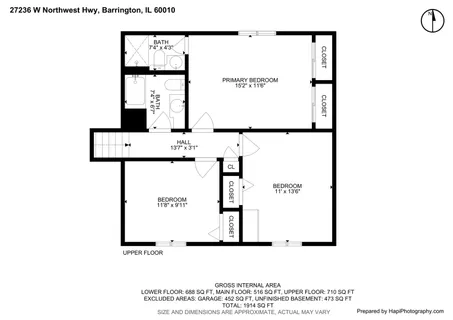 $425,000 | 27236 West Northwest Highway, Barrington, IL 60010