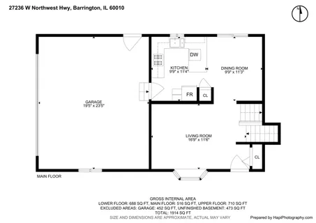 $425,000 | 27236 West Northwest Highway, Barrington, IL 60010