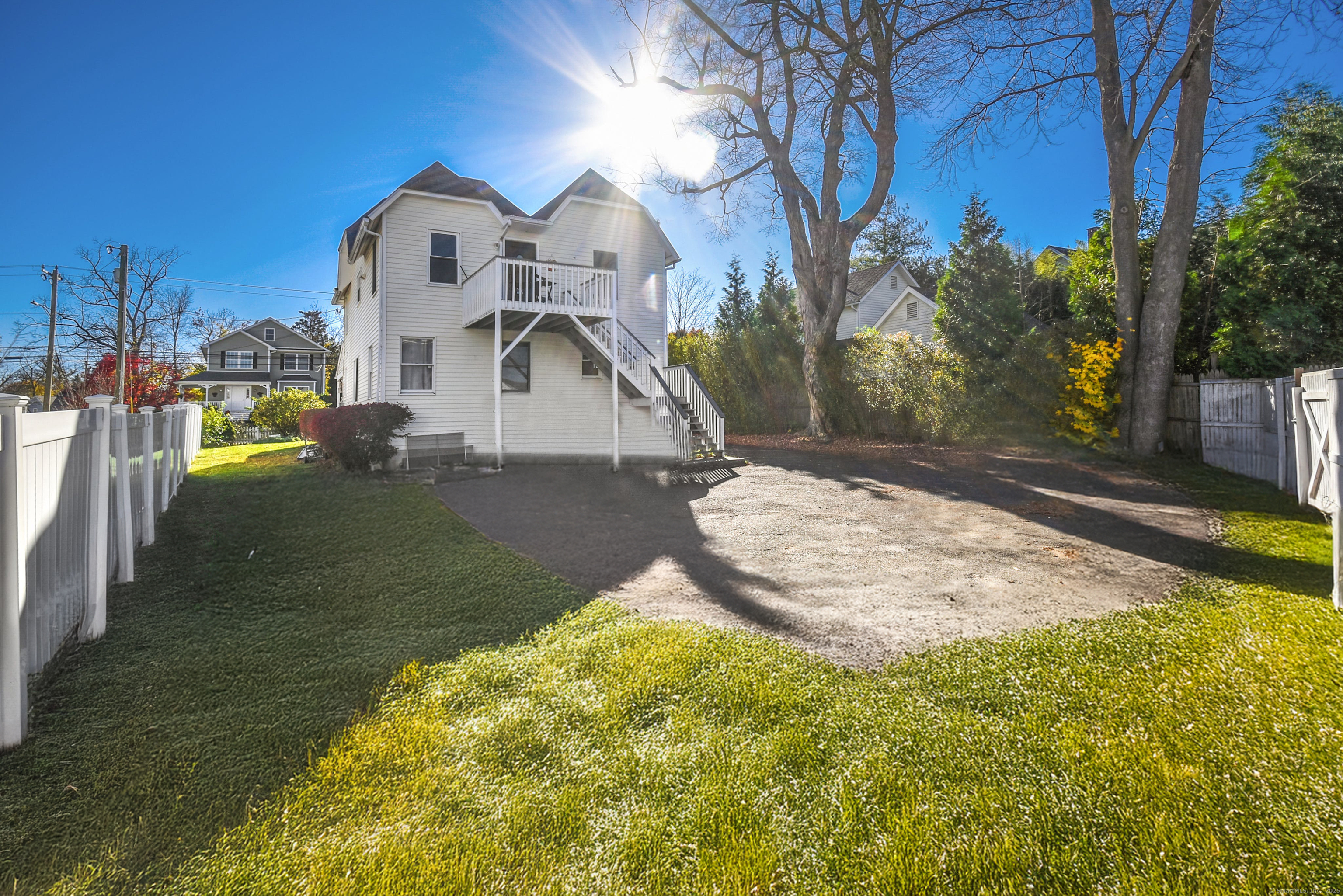 64 East Avenue New Canaan, CT 06840 - Photo 19 of 23 Lovely backyard and 3 parking spaces