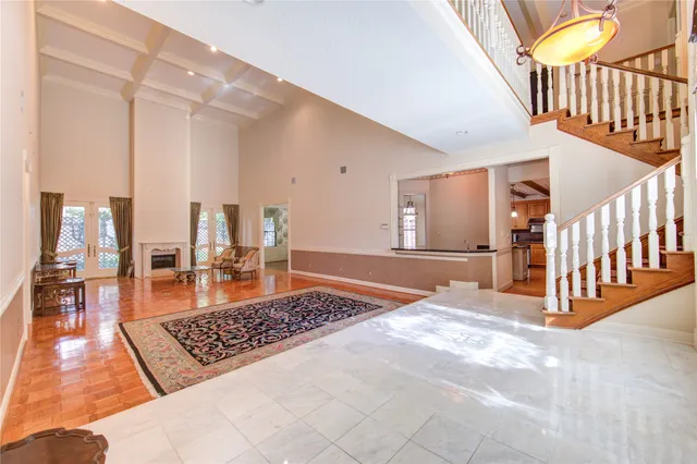 a view of a living room and a living room