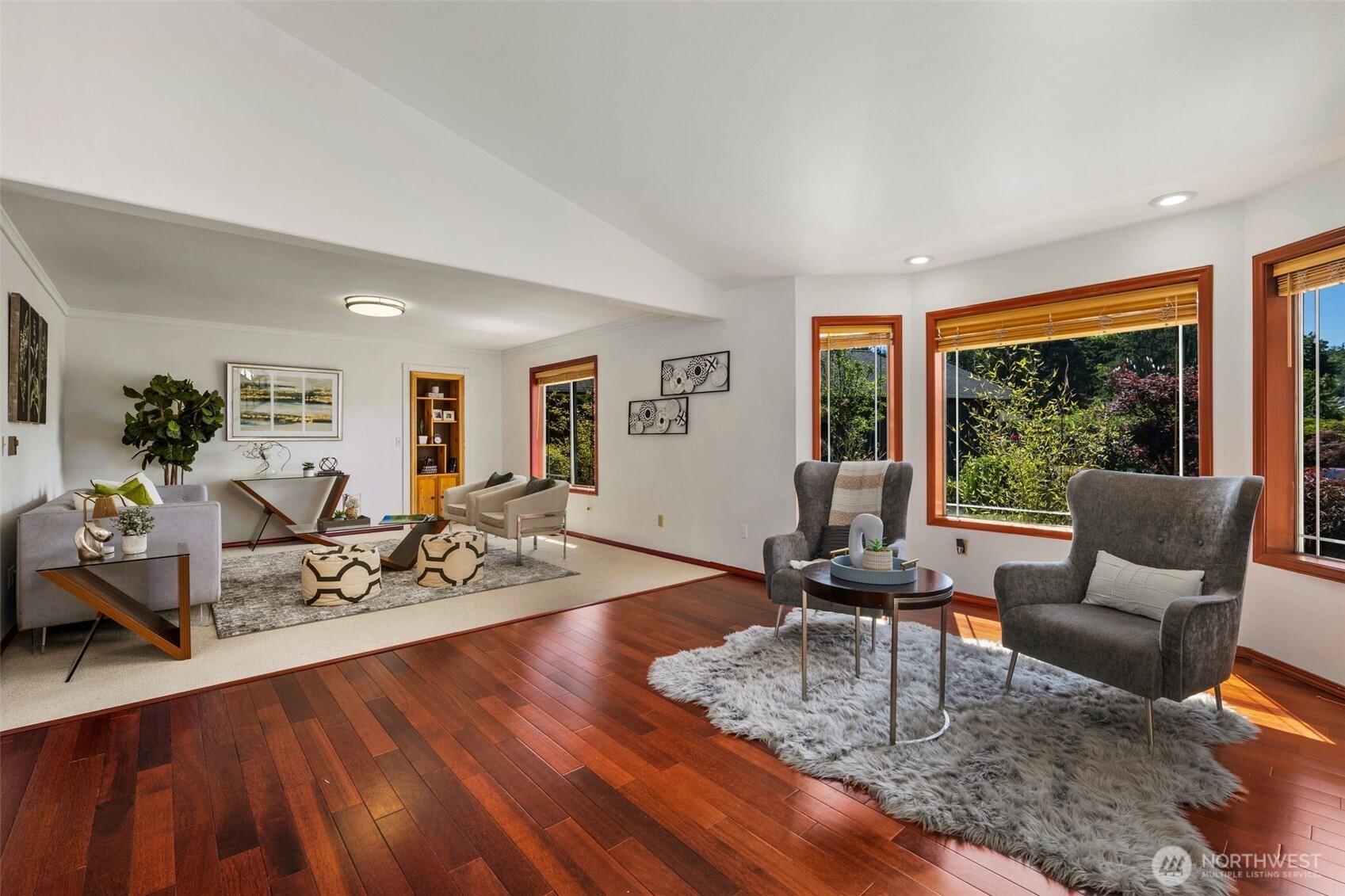 14015 Southeast 156th Court Renton, WA 98058 - Photo 9 of 36 a living room with furniture and a wooden floor