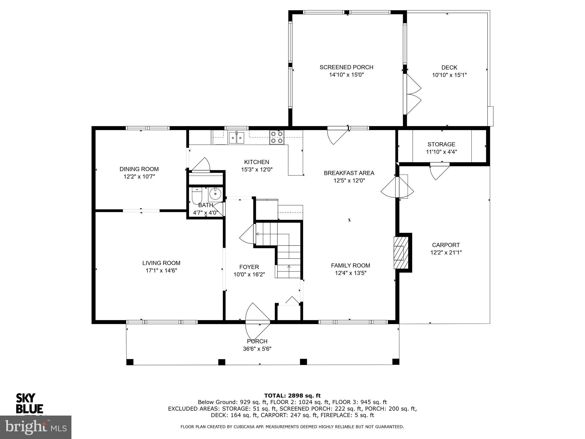 6710 Sydenstricker Road Springfield, VA 22153 - Photo 43 of 46 Main Level Floor Plan
