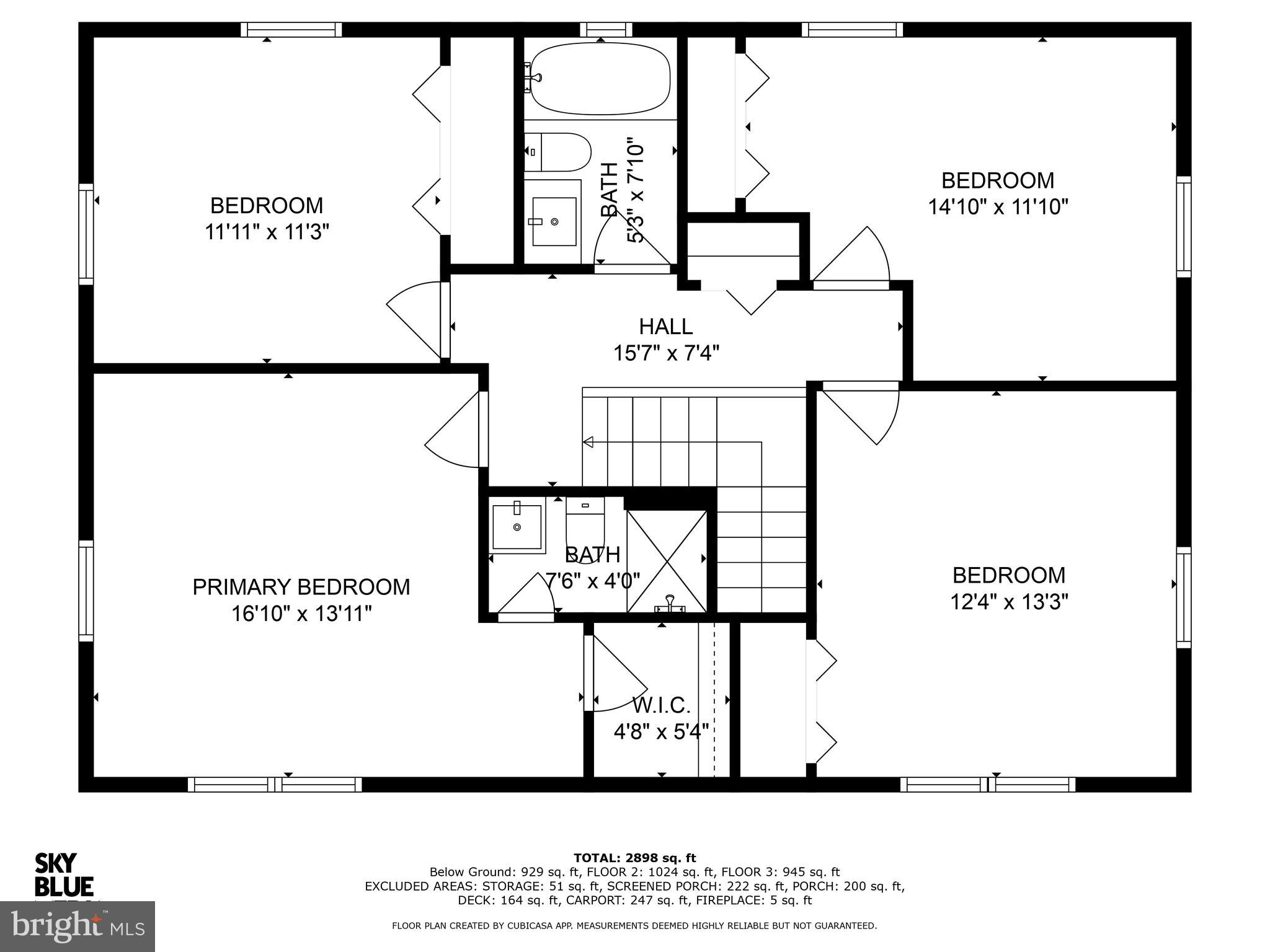 6710 Sydenstricker Road Springfield, VA 22153 - Photo 44 of 46 Upper Level Floor Plan