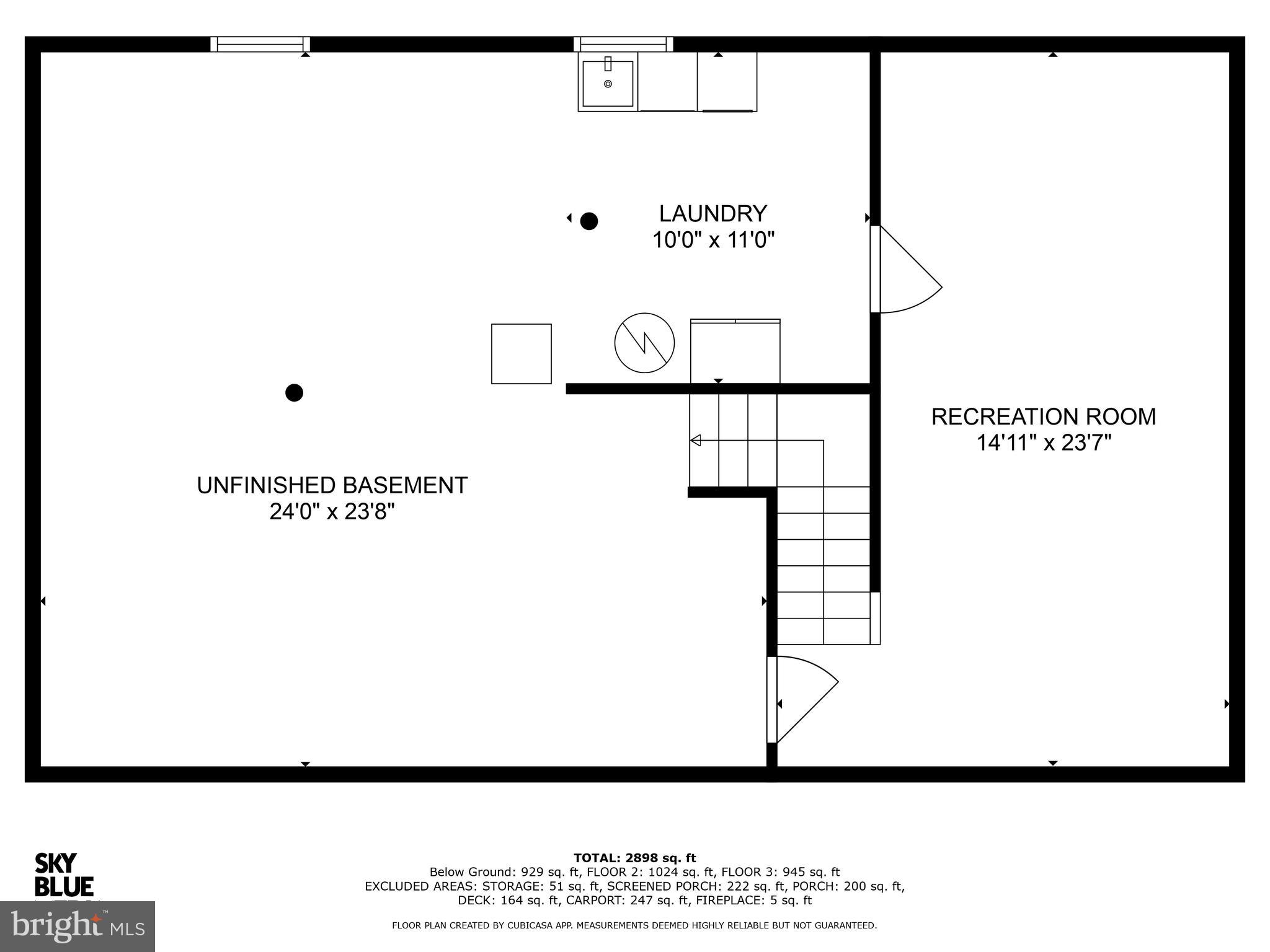 6710 Sydenstricker Road Springfield, VA 22153 - Photo 45 of 46 Lower Level Floor Plan