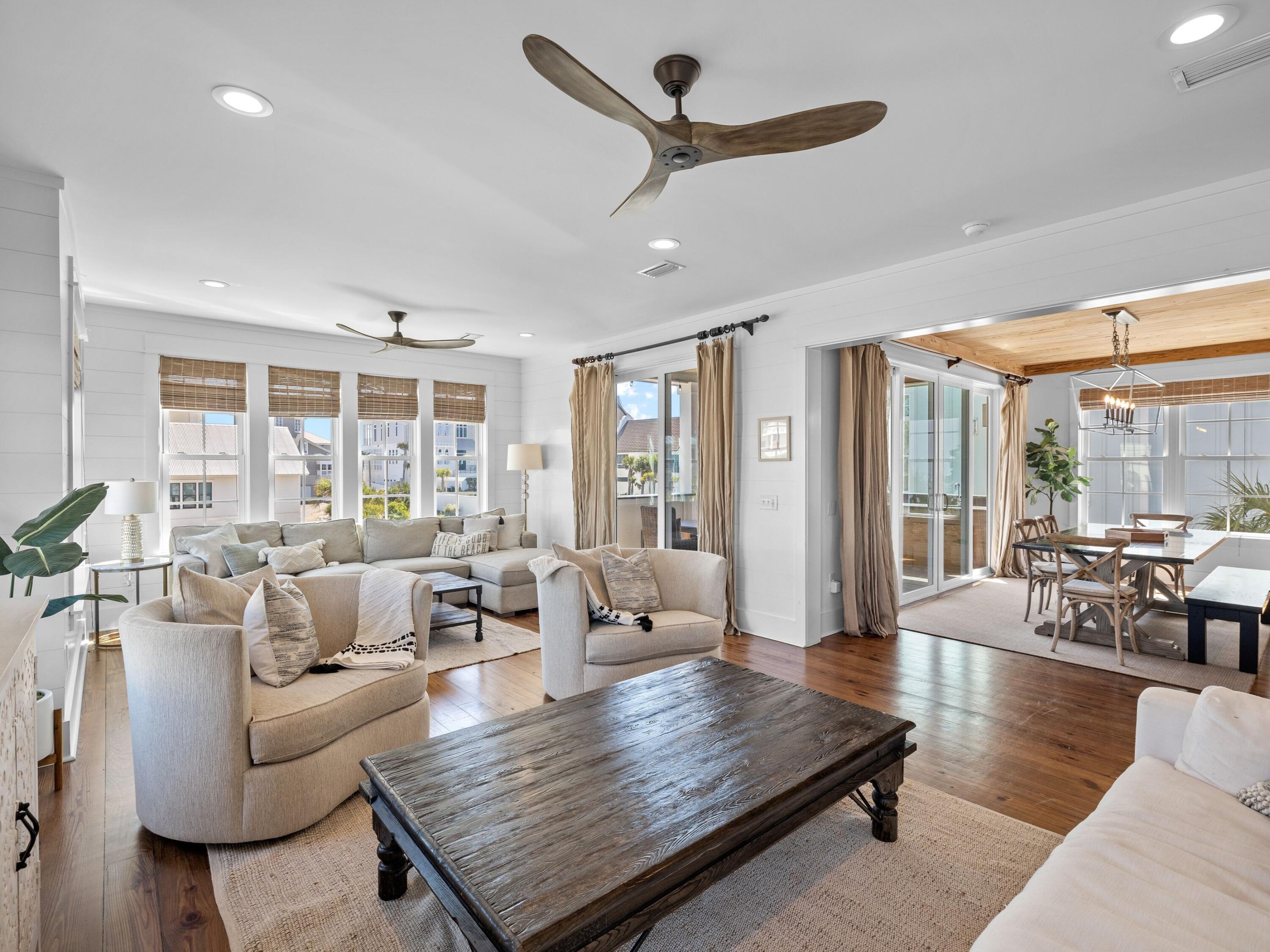 113 Dunes Estates Boulevard Santa Rosa Beach, FL 32459 - Photo 12 of 35 a living room with furniture and a large window