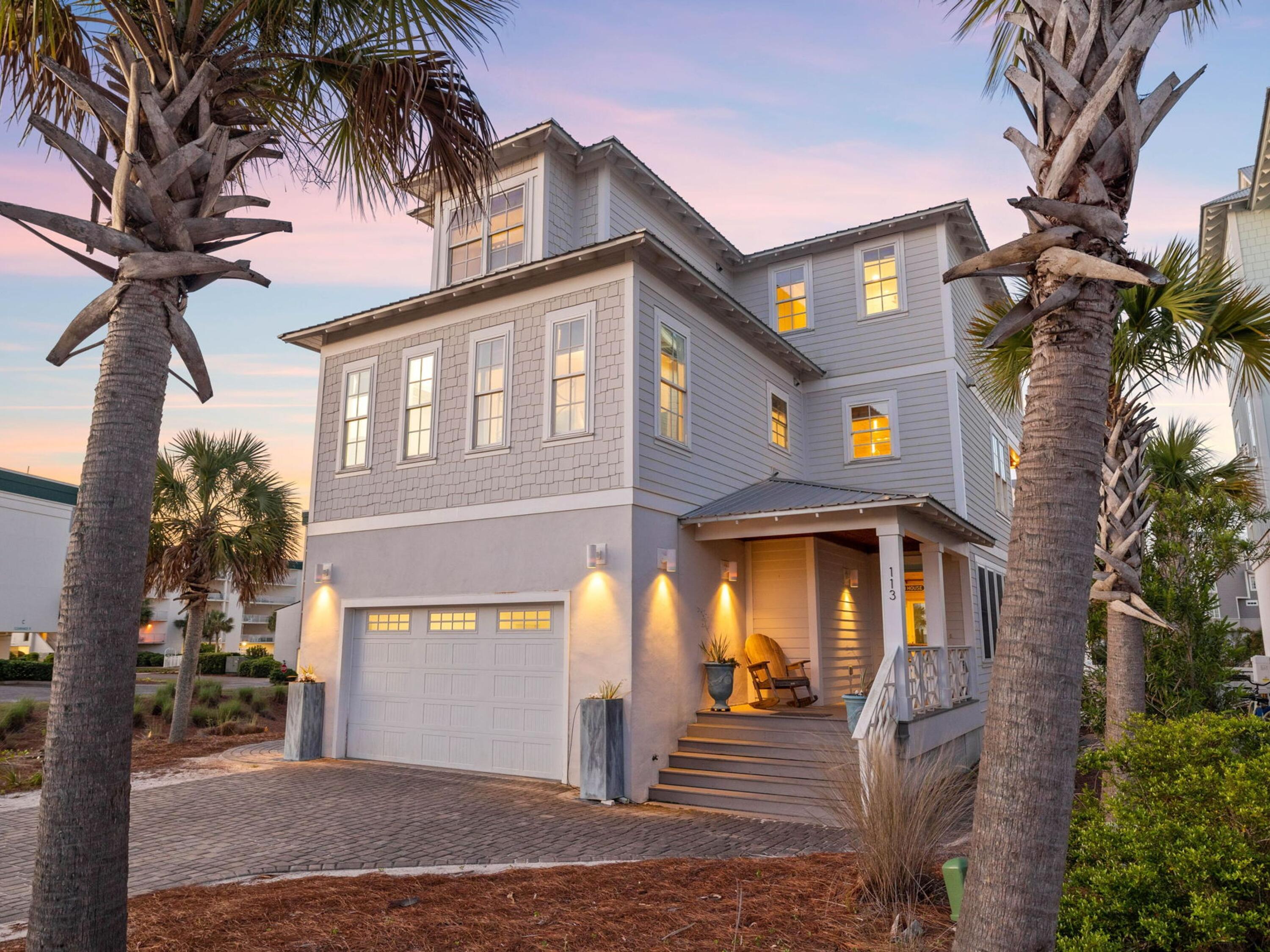 113 Dunes Estates Boulevard Santa Rosa Beach, FL 32459 - Photo 34 of 35 a front view of a house with garden
