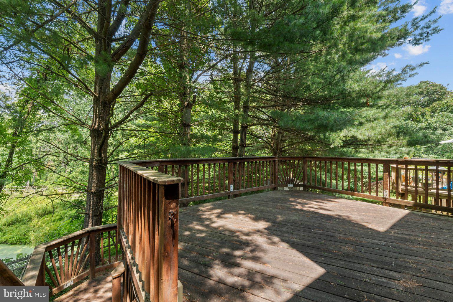 10940 Baskerville Road Reisterstown, MD 21136 - Photo 36 of 38 Deck overlooking wooded lot