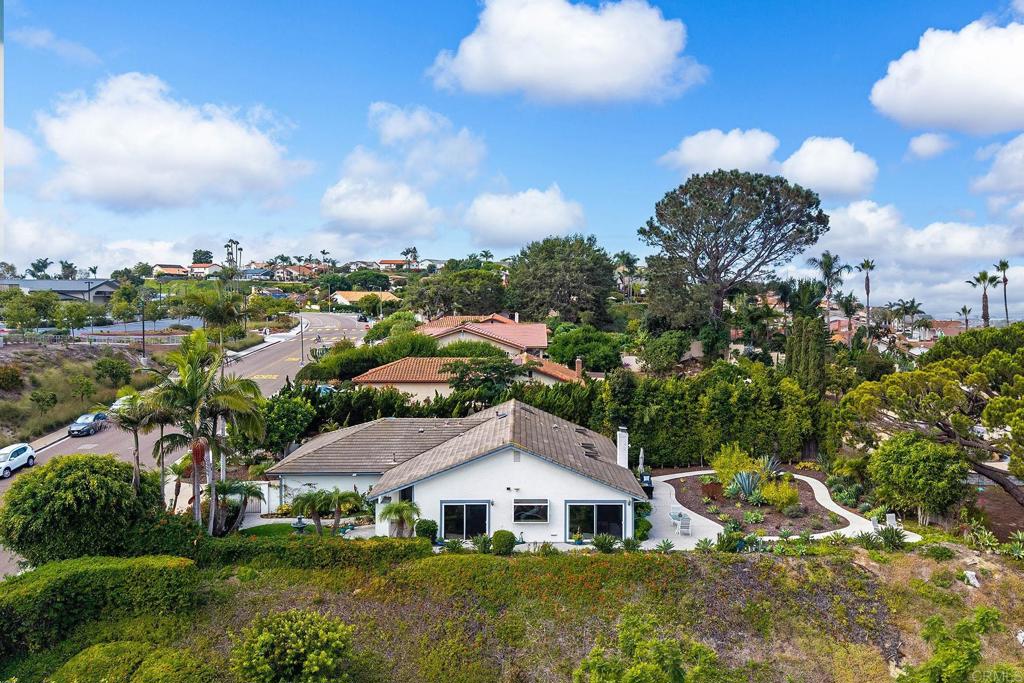 747 Santa Victoria Solana Beach, CA 92075 - Photo 38 of 57 a aerial view of a yard in front of the house