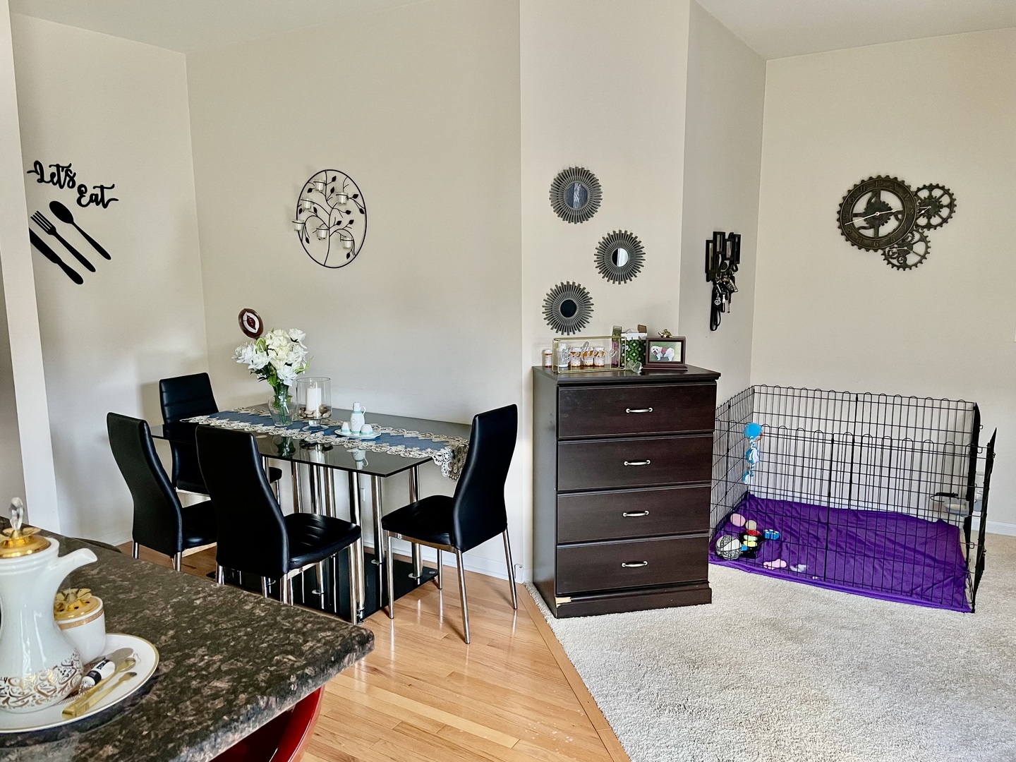 2018 Shermer Road, Unit 2018 Glenview, IL 60026 - Photo 10 of 39 a living room with furniture and wooden floor
