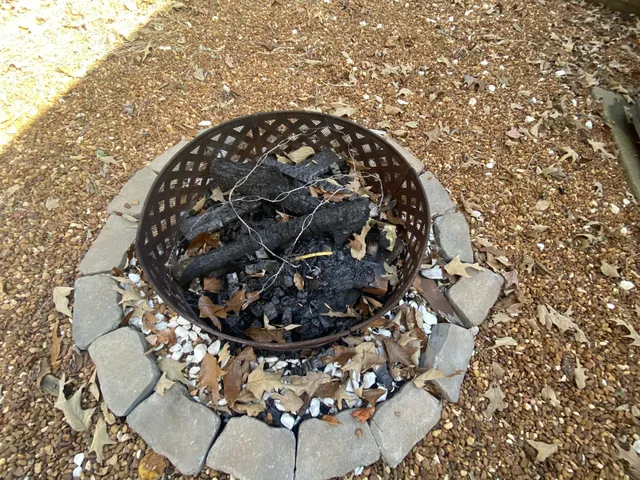 a bench in front of door