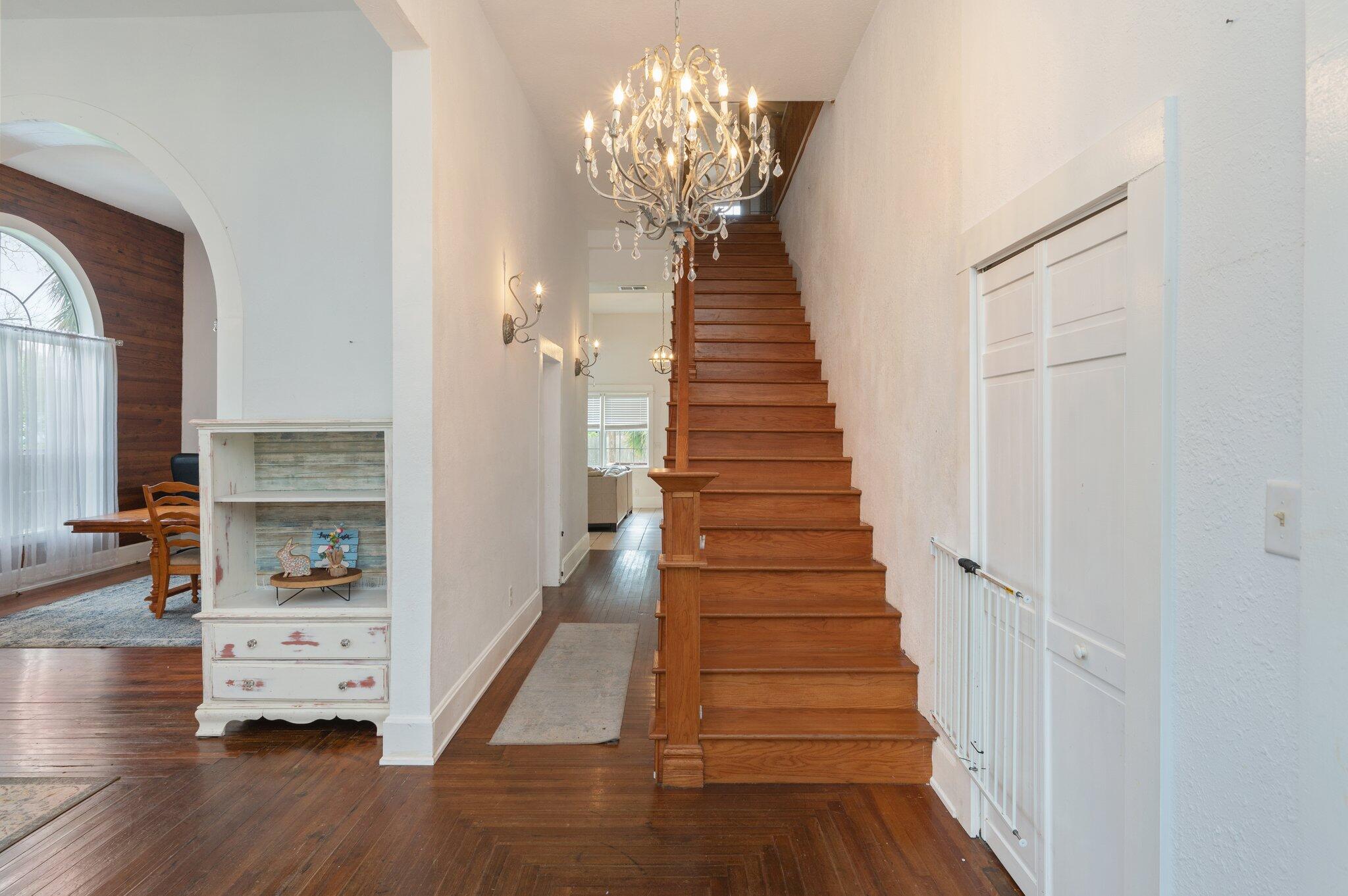 938 5th Street Florala, AL 36442 - Photo 29 of 65 a view of entryway and hall with wooden floor