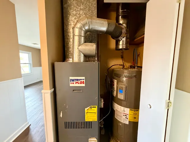 a view of water heater room