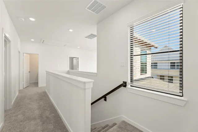 a view of hallway with window