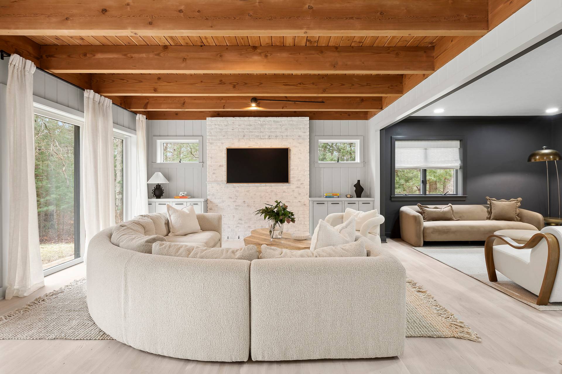 5 Phoebe Scoys Road East Hampton, NY 11937 - Photo 11 of 43 a living room with furniture and a flat screen tv