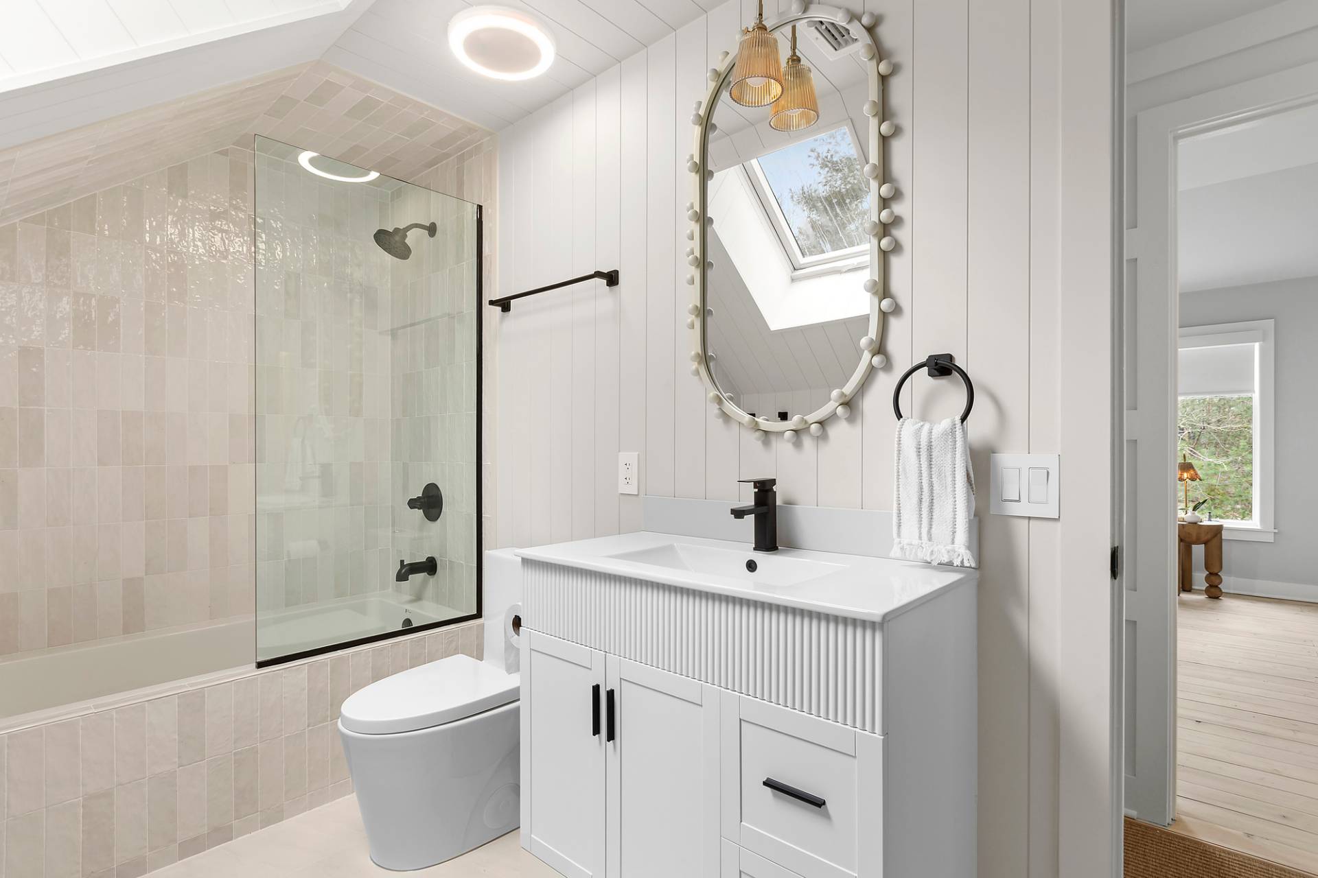 5 Phoebe Scoys Road East Hampton, NY 11937 - Photo 37 of 43 a bathroom with a sink toilet and shower