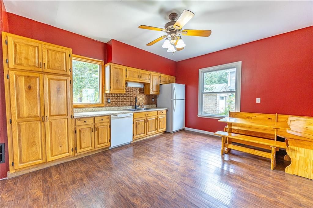 489 Indiana Road Creekside, PA 15732 - Photo 6 of 22 a bedroom with furniture and a chandelier