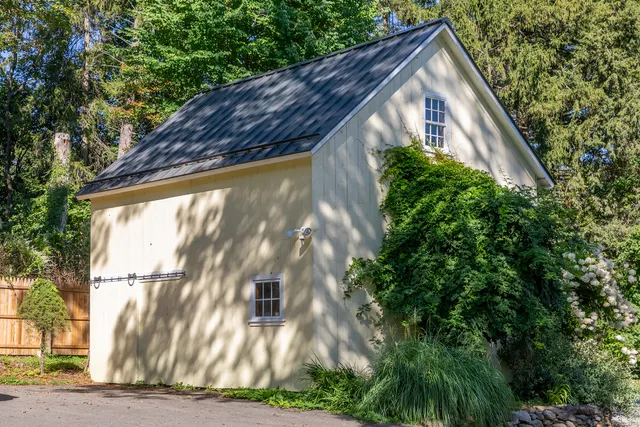 a backyard of a house