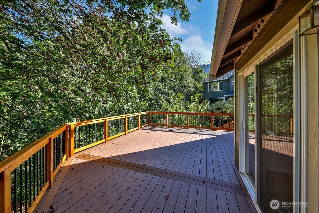 1065 Southwest 12th Street North Bend, WA 98045 - Photo 11 of 27 a view of balcony with deck and wooden floor