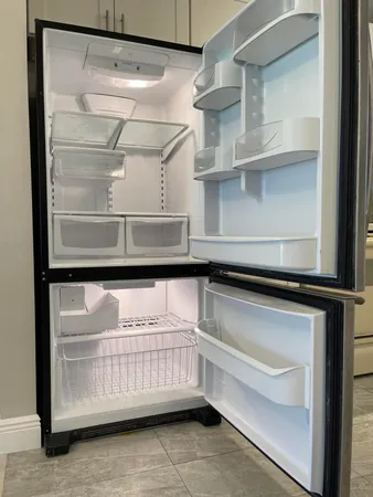 a view of a black gate