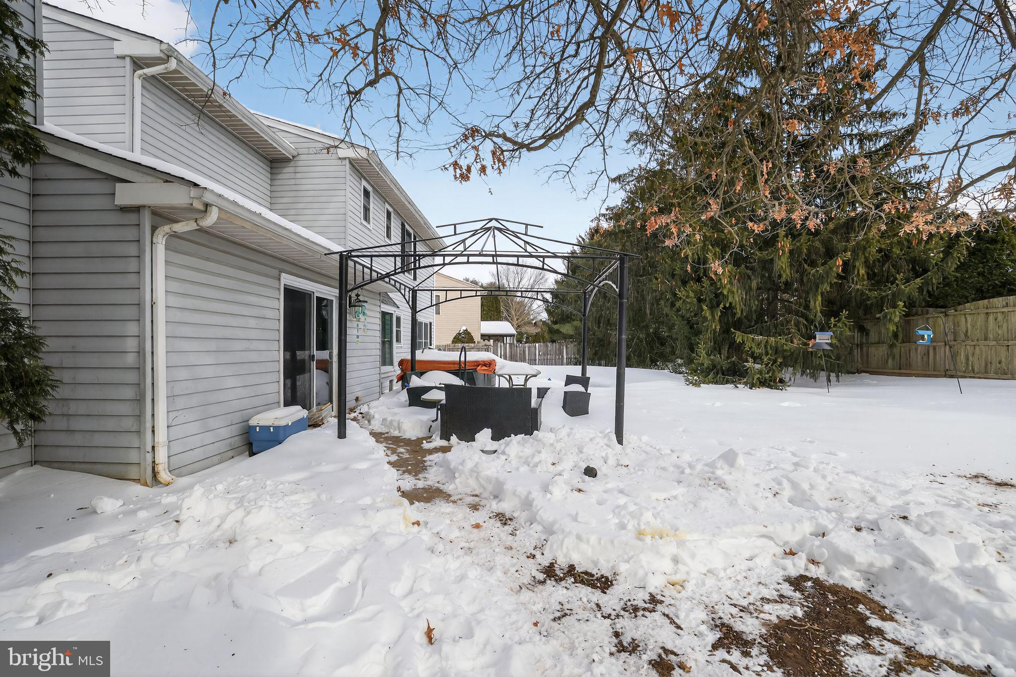 1997 Sunrise Way Jamison, PA 18929 - Photo 30 of 38 a view of a backyard of snow