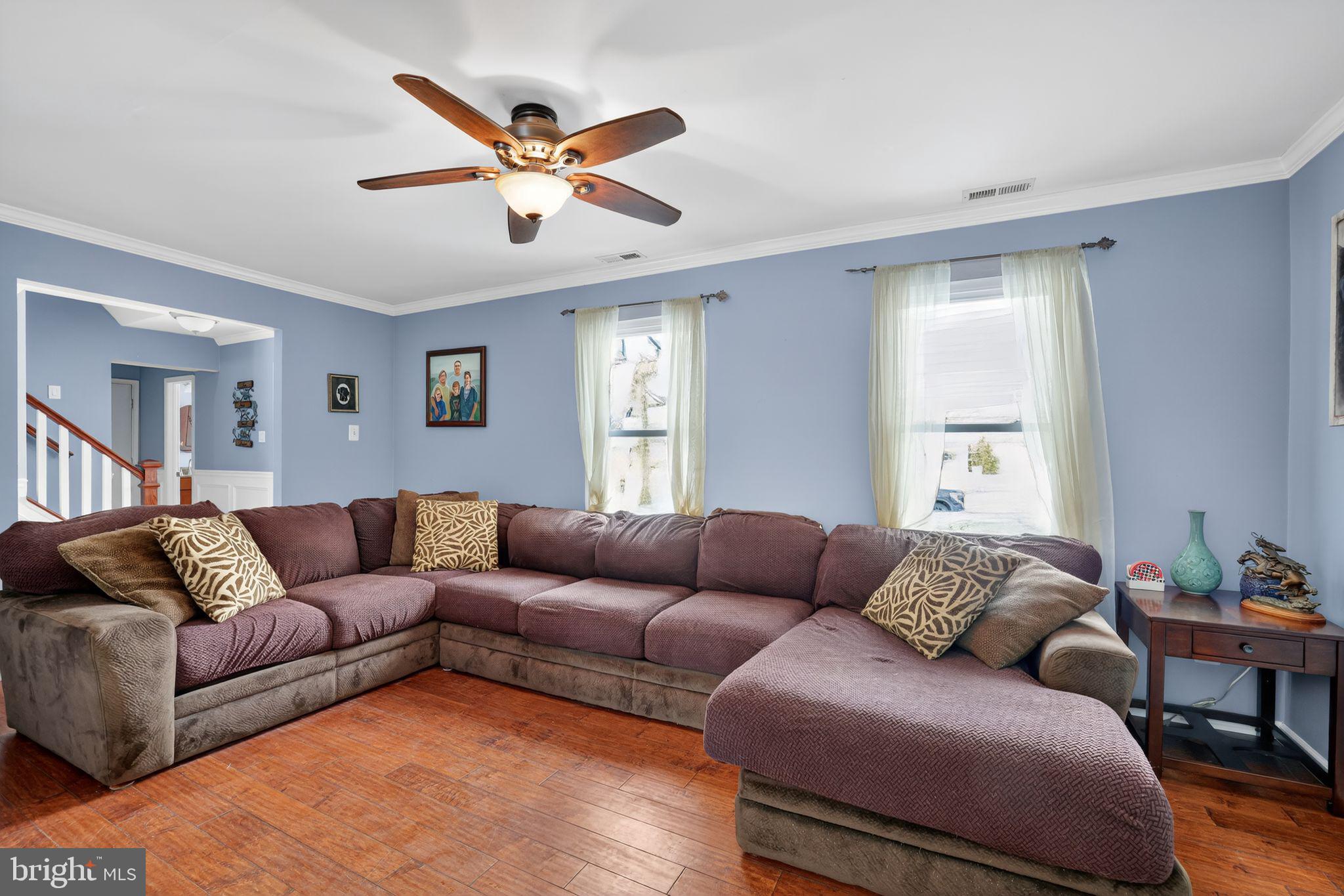 1997 Sunrise Way Jamison, PA 18929 - Photo 3 of 38 a living room with furniture and a ceiling fan