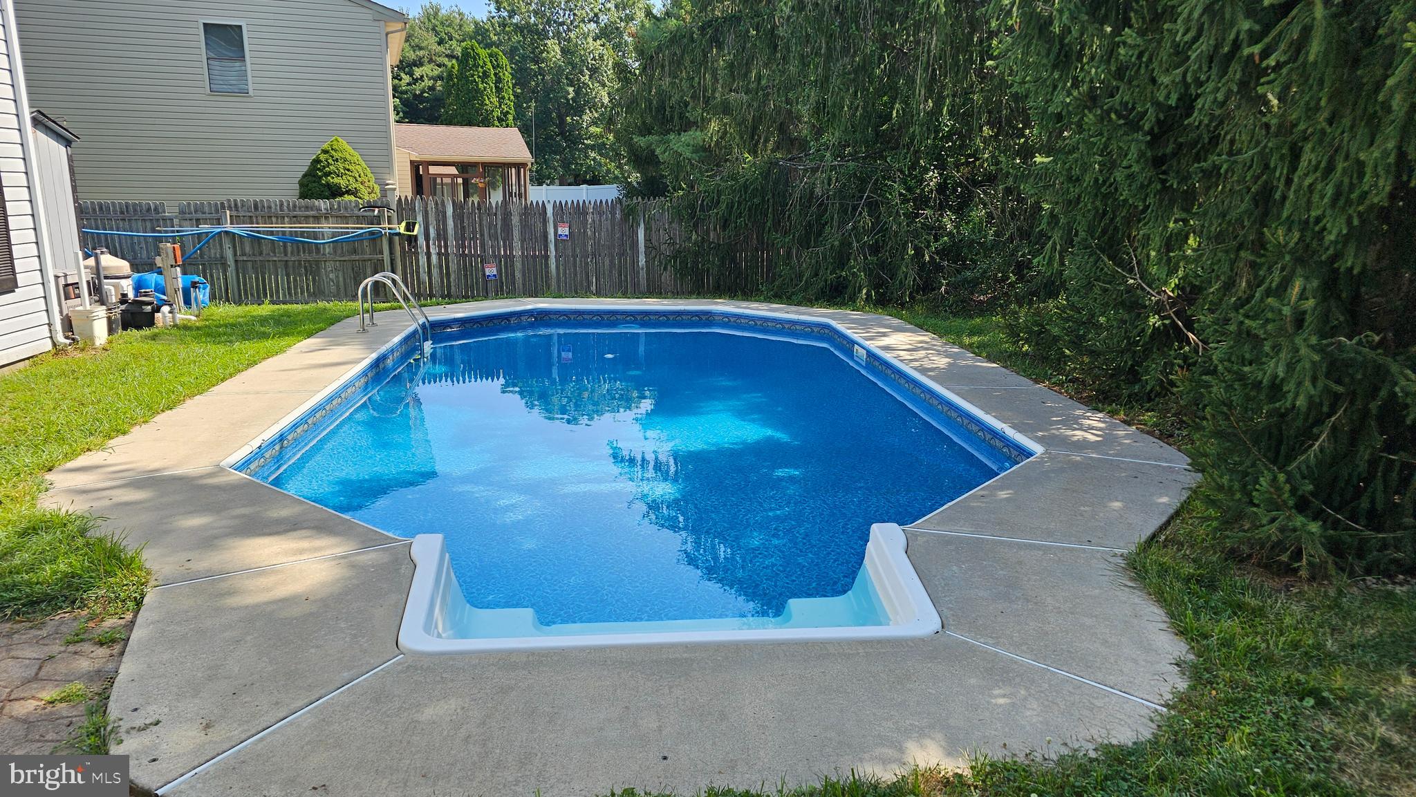 1997 Sunrise Way Jamison, PA 18929 - Photo 37 of 38 a view of outdoor space yard deck patio and swimming pool